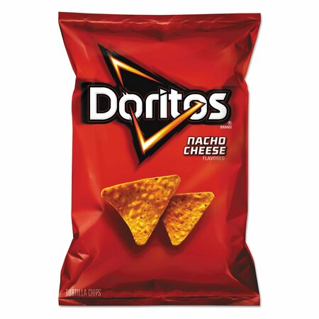 DORITOS Nacho Cheese Tortilla Chips, 2.88 oz Bag, 24PK 62737